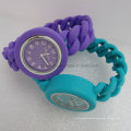 Promotion Fashion Ladies Silicone Twist Watch